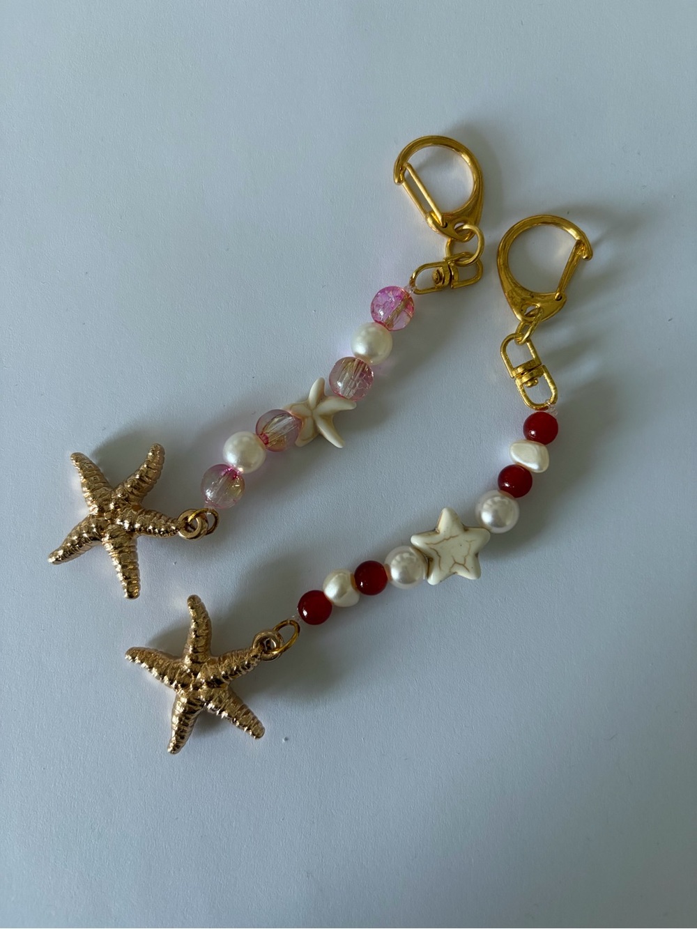 gold starfish keychain bundle ⭐️